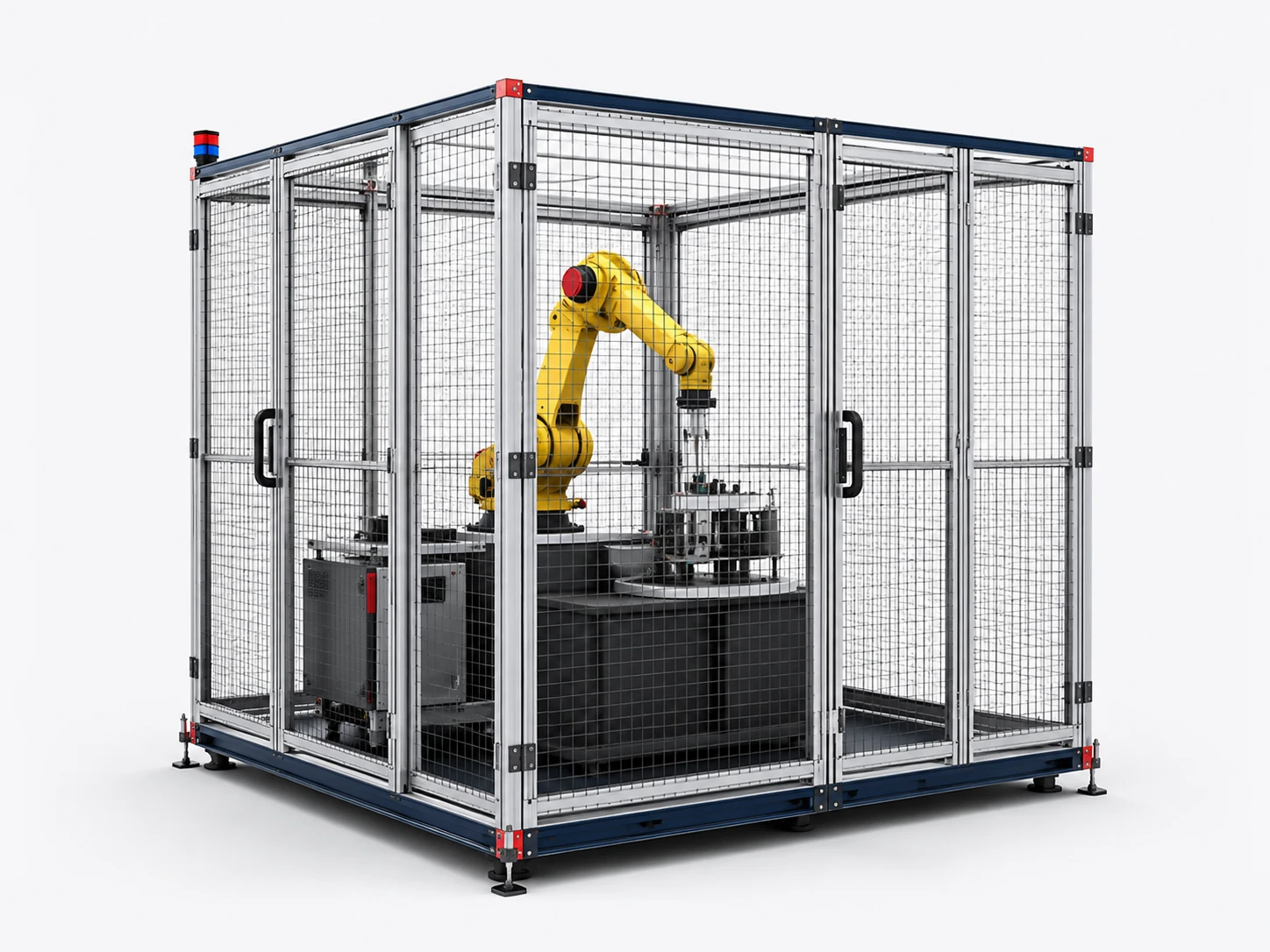 INJA SafeCell – Maschinen- und Robotereinhausung mit Roboterzelle